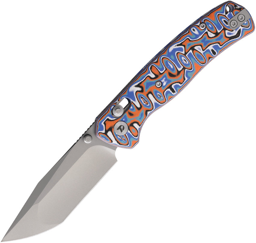 Axis Lock Blue/Org Micarta D4508MBO