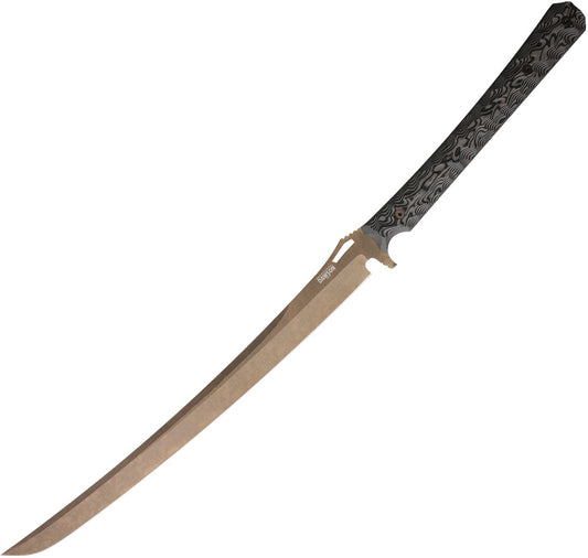 Many Waters Sword Black 16" GRAY BLACK G10