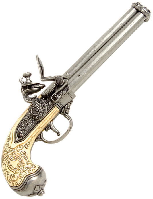 Italian 3-Barrel Flintlock 22-1016G