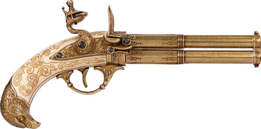French 2 Barrel Flintlock 22-1305
