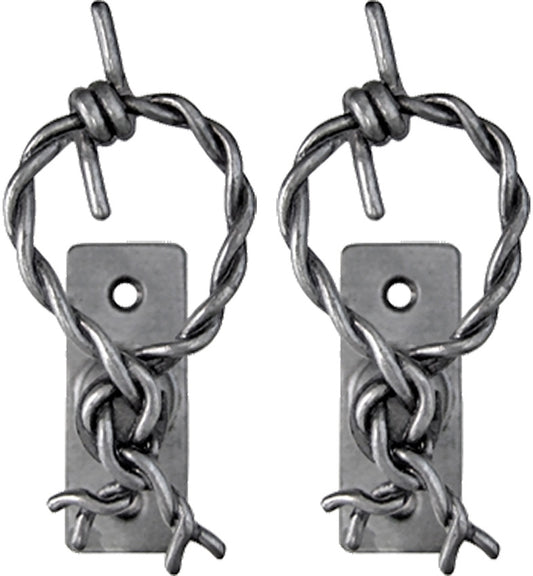 Barbed Wire Hanger Pair