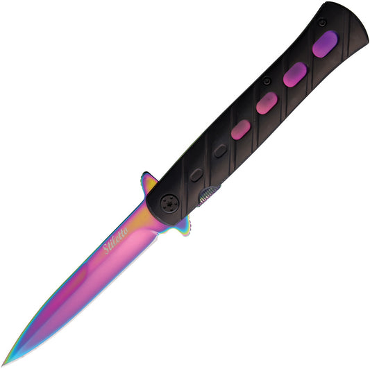 Stiletto Linerlock A/O Rainbow 10-A84BRB
