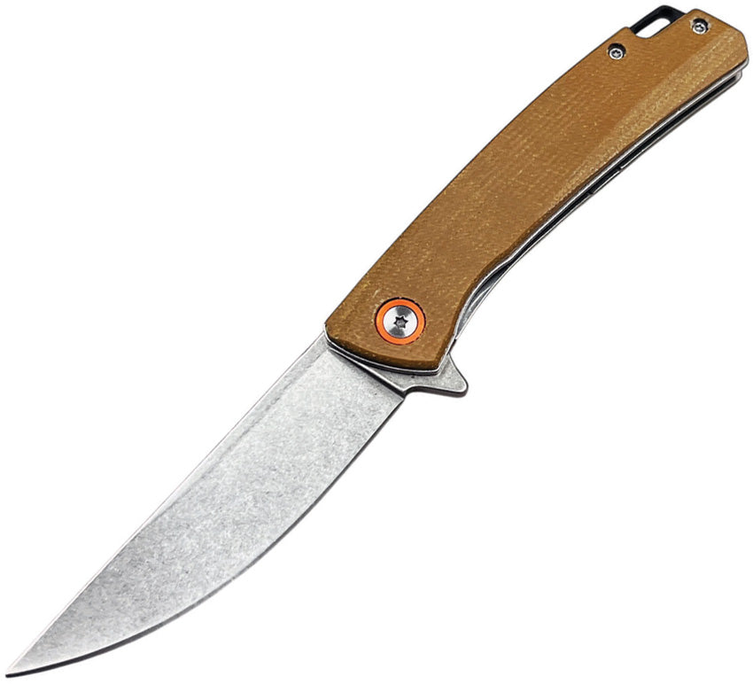 Linerlock Tan Micarta 10-B013OR