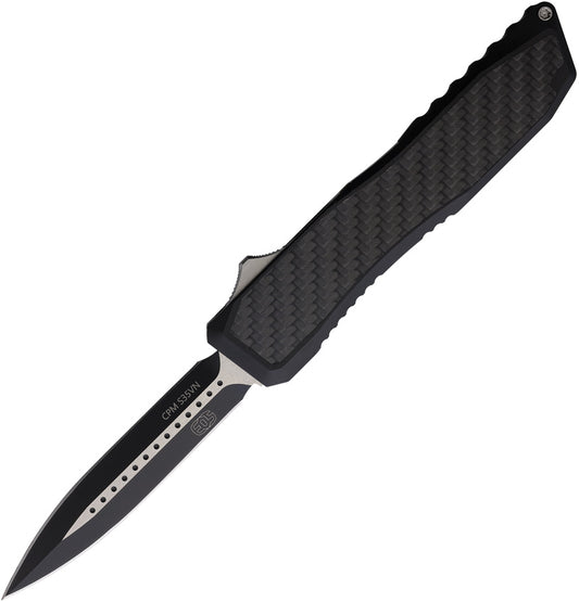 Auto Harpoon OTF Blk CF AUTO TUNGSTEN BLACK DAGGER