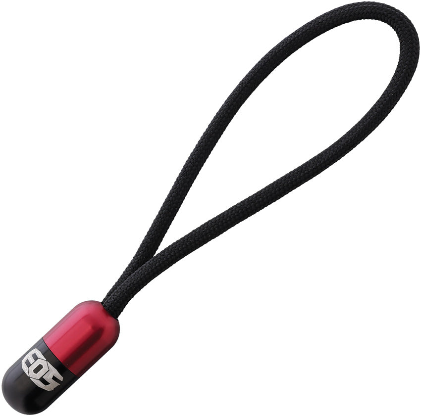 Pill Bead Lanyard Black/Red PILL BEAD BLK/RED