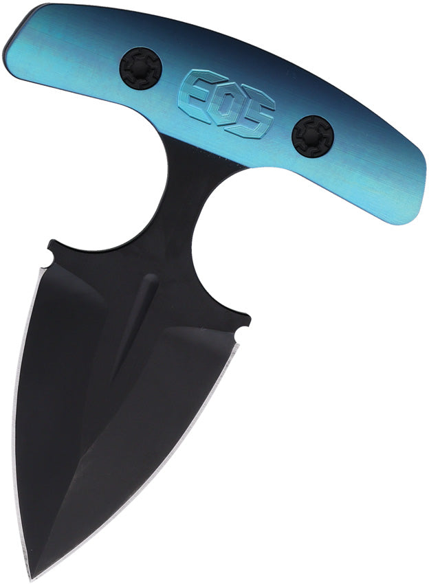 Aztec Push Dagger Blk/Blue AZTEC BLUE ANODIZED HANDLE