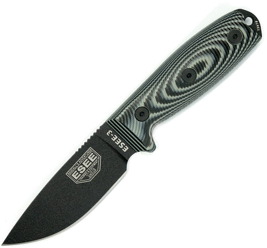 Model 3 3D Fixed Blade Black 3PMB-002