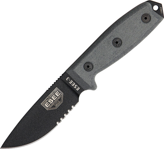 Model 3 Part Serrated ESEE-3S-B