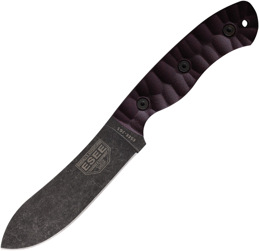 JG5 Fixed Blade Burgundy Linen ESEE-JG5-LM