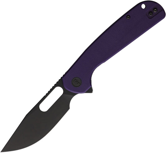 Trinity Linerlock BSW Purple TRINITY BLACKWASH PURPLE G10