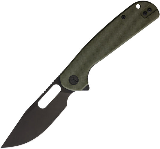 Trinity Linerlock BSW OD TRINITY BLACKWASH OD GREEN G10
