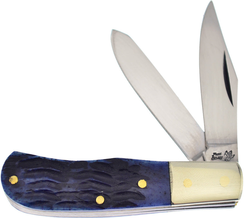 Jim Bowie Trapper Blue Pk Bone