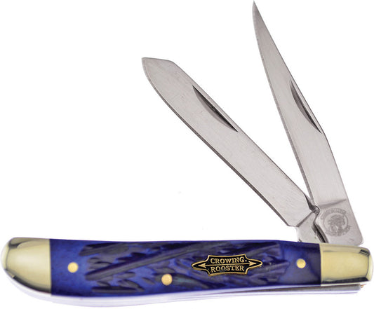 Crowing Rooster Trapper Blue