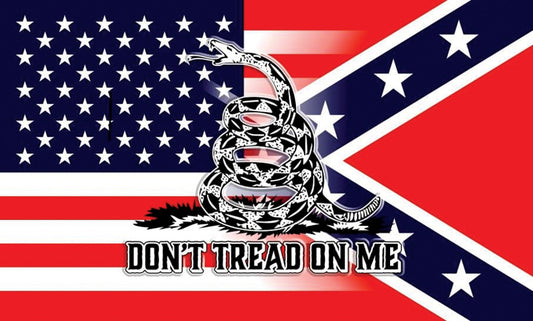 USA & Confederate Flag R7285