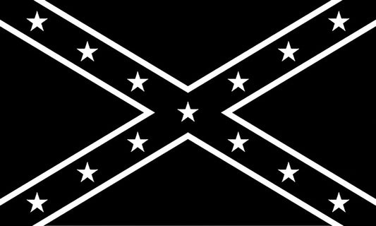 Confederate Black/White Flag R7326