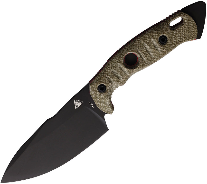 Alaris Fixed Blade Grn/Red ALARIS-3V-MOD/RED-PVD