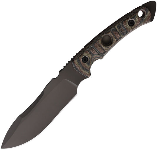 Tier1-BC Fixed Blade Camo Mic FOB072 T1-BC-3V-MCAM/RED-PVD