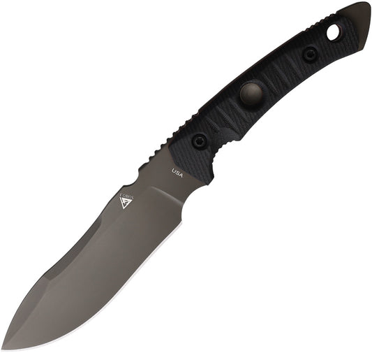 Tier1-BC Fixed Blade Blk G10 FOB073 T1-BC-3V-GBLK/RED-PVD
