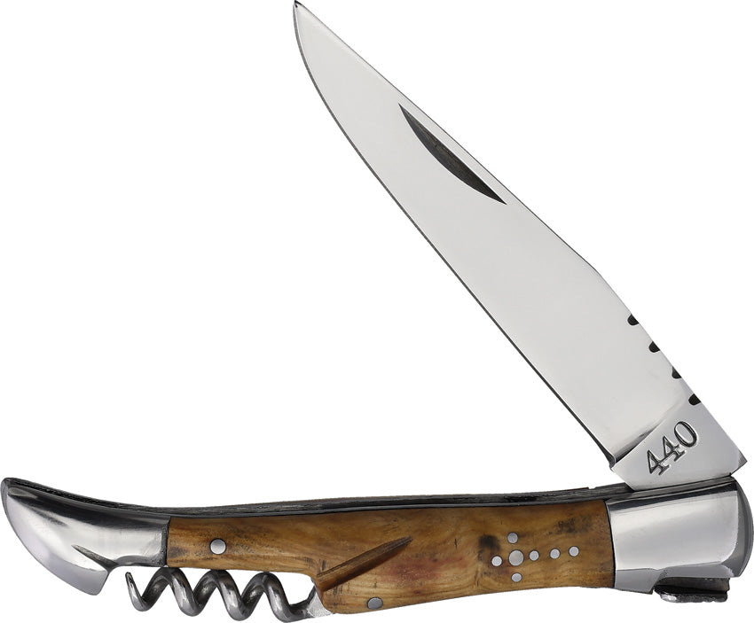Laguiole Corkscrew Folder Oliv DUB001045