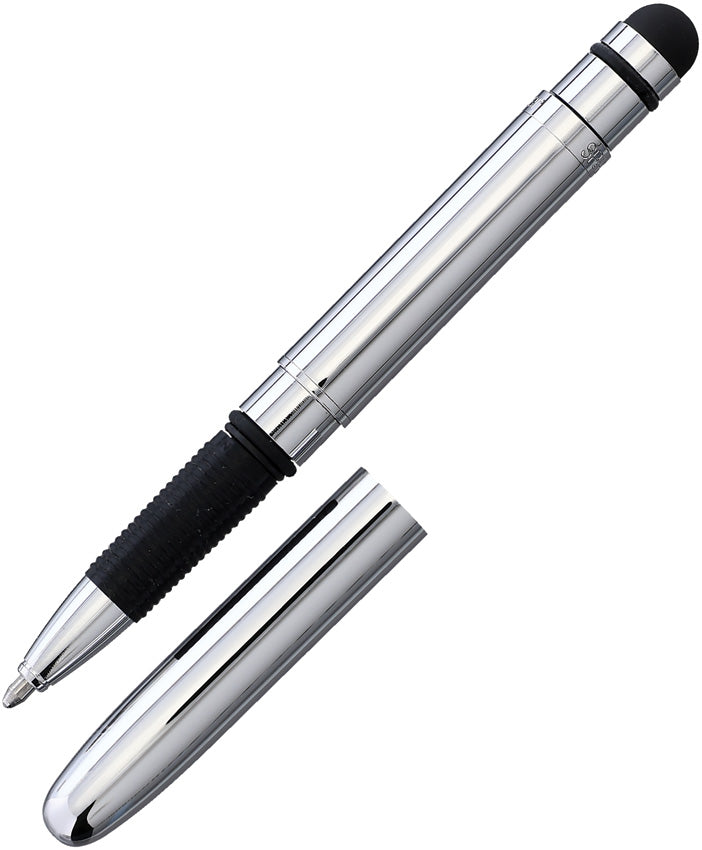 Chrome Bullet Grip Pen w/ Styl BGC/S