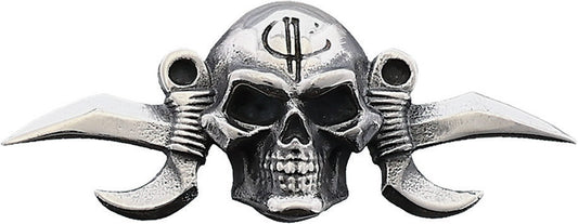 Small Reaper Menuki Silver