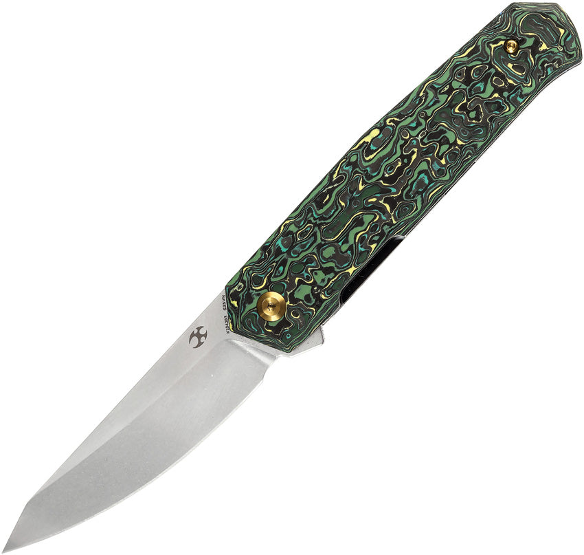 Integra Framelock Grn/Yel CF K1042B3
