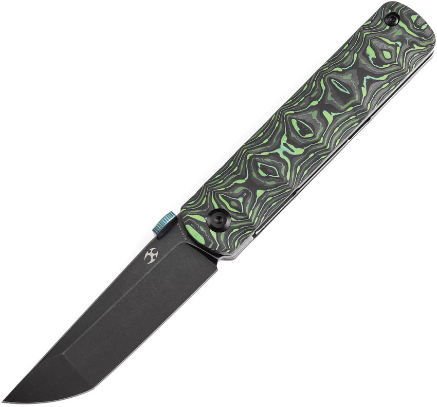 BTF Linerlock Green CF K1064A2