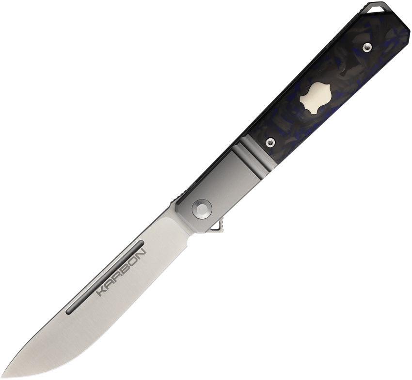 Flatline Framelock Blue CF