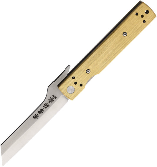 Brushed Brass Linerlock