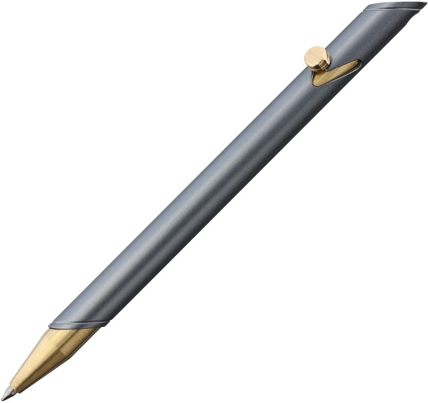 Bolt Pen Brass/Gray BRASS ALUMINUM BALL POINT PEN