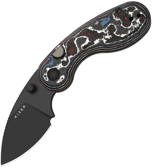 Microbe Button Linerlock CF KI2742A2