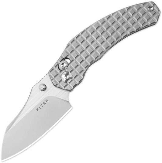 Kizer Cutlery Mini Bulldog Clutch Lock Gray KI3672SA2