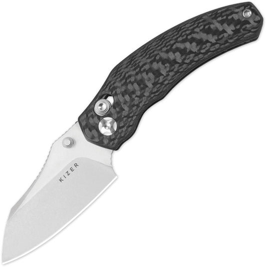 Kizer Cutlery Mini Bulldog Clutch Lock CF KI3672SA3