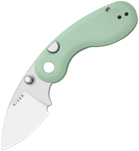 Kizer Cutlery Microbe Button Linerlock Grn V2742A4