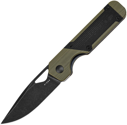 Kizer Cutlery Mini Militaw Framelock Green V3634SA5