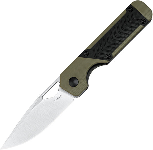 Kizer Cutlery Mini Militaw Framelock Green V3634SA6