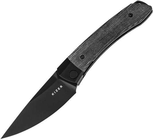 Kizer Cutlery Mini Momo Linerlock Blk Mic V3663C2