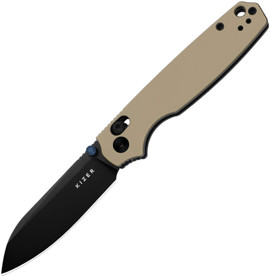 Kizer Cutlery Pokiman Clutch Lock Tan V3789A6