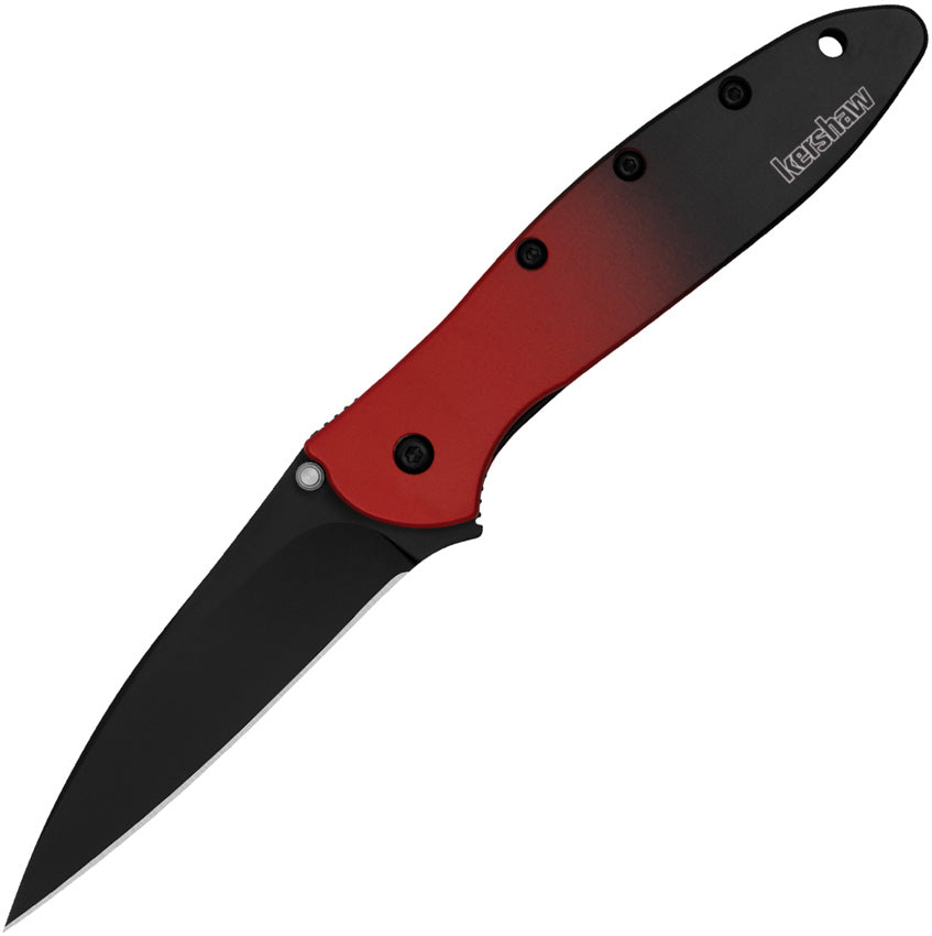 Leek Linerlock Red Magna Cut 1660GRDBLK