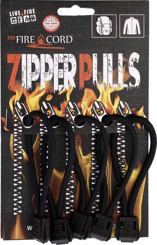 FireCord Zipper Pulls
