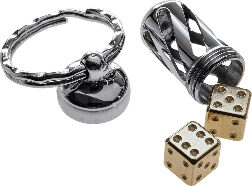 Acorn Dice Set of 2 Brass DD OT