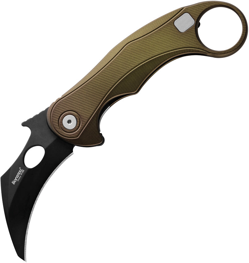 LEone Mid Framelock Grn PVD LE2 A GB
