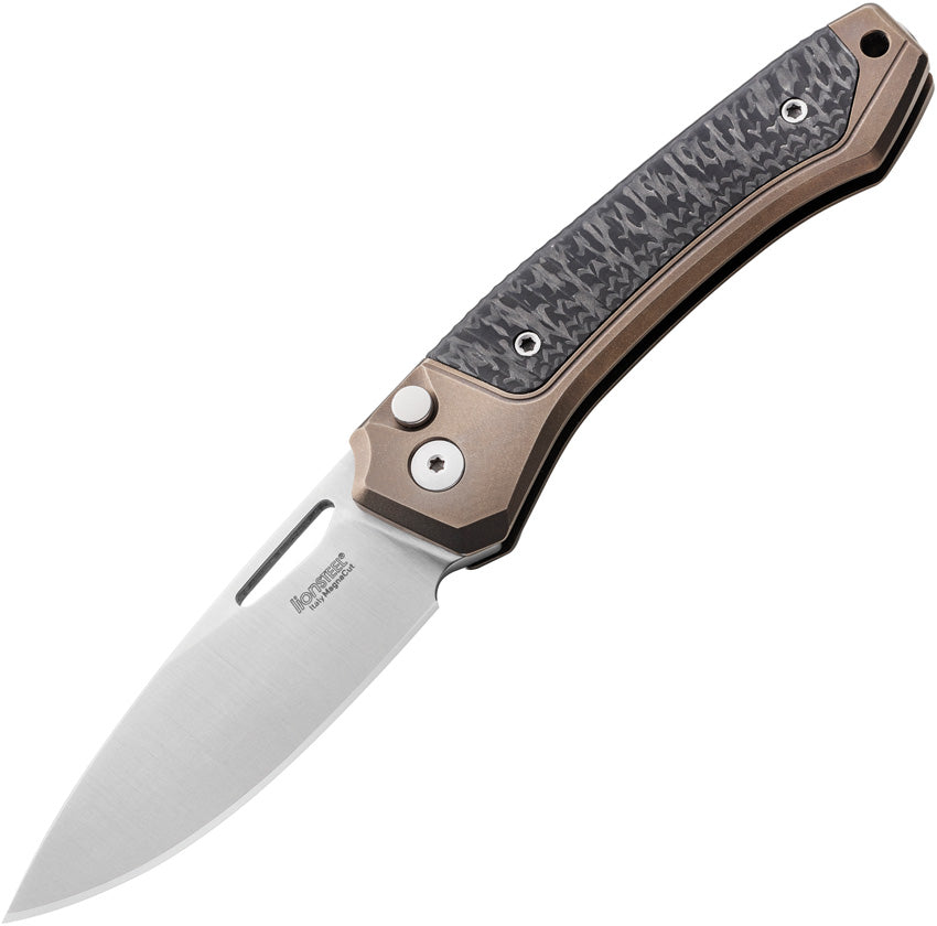 Twain Button Lock CF Brn