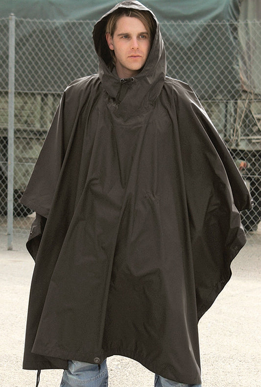 Mil TecBlack Ripstop Poncho