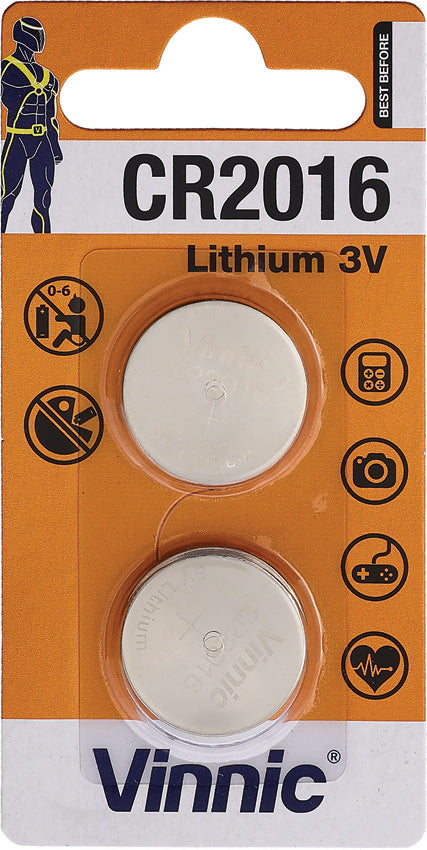 Pack of 2 CR2016 Battery