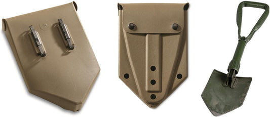 German OD Tri Fold Shovel Used