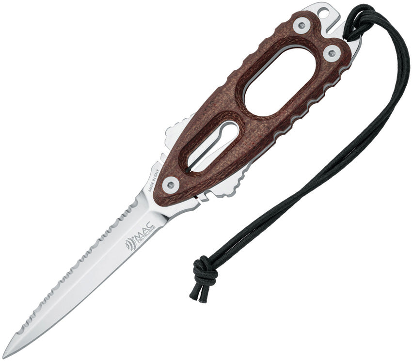 Gunster Dive Knife Brn Micarta MC GNR11.RB