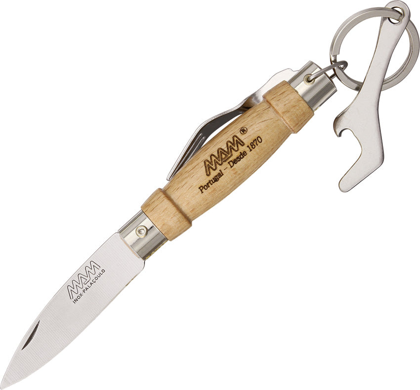 Knife w/Fork & Bottle Opener 2023 SILVER RING W/SKINPACK