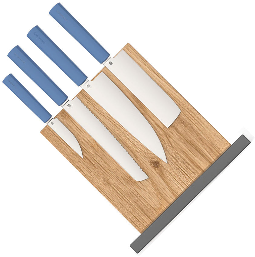 Modern Kitchen Set w/Stand Blu BF01-WS-BU