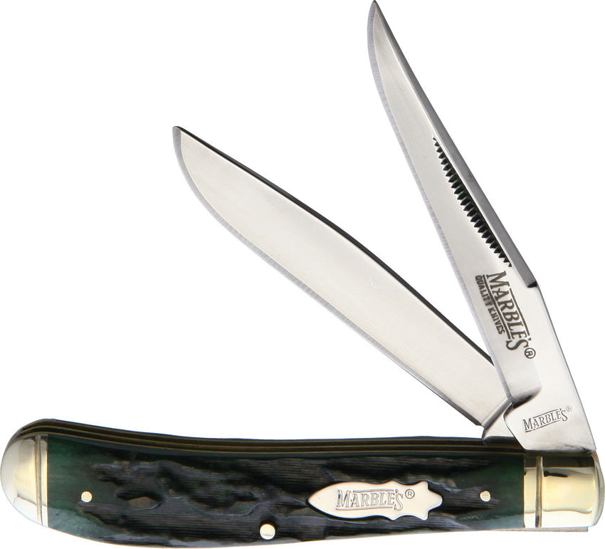 Trapper Green Stag Bone KB234  GREEN STAG BONE